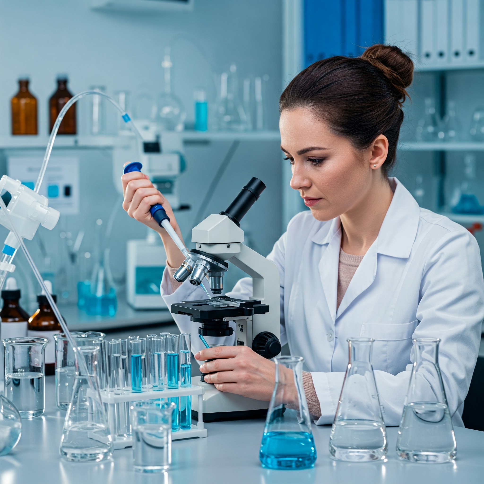 Image illustrant l'analyse des eaux de boisson