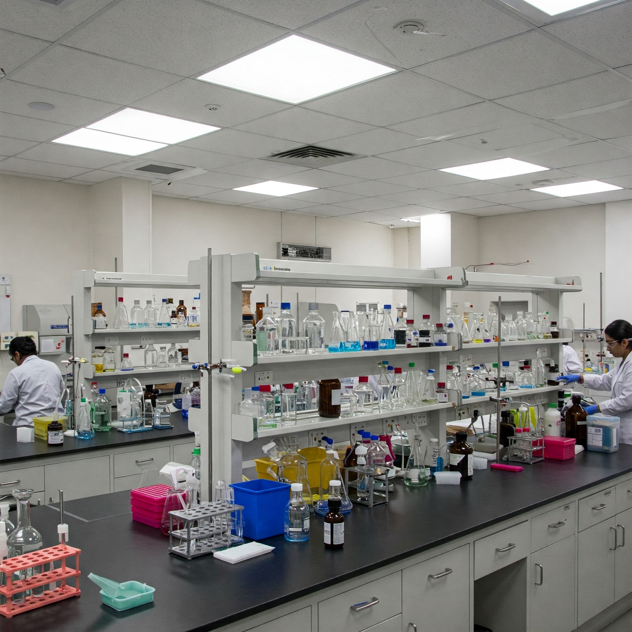 L'équipe S2E ou les locaux du laboratoire d'analyse environnementale