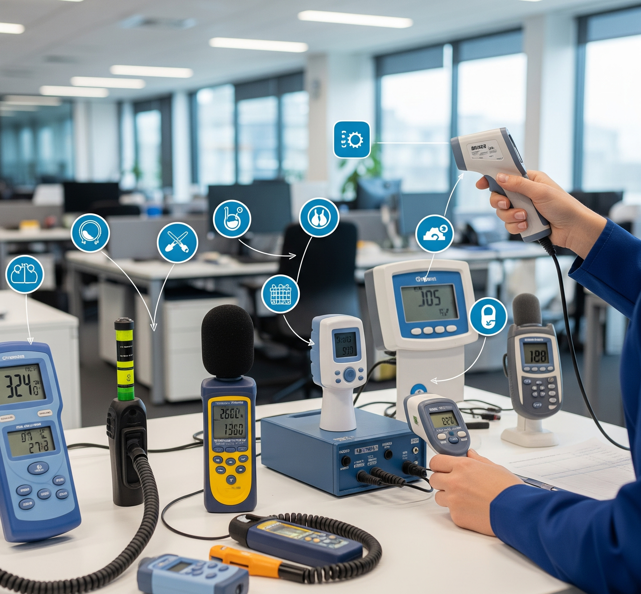 Illustration pour les mesures environnementales physiques