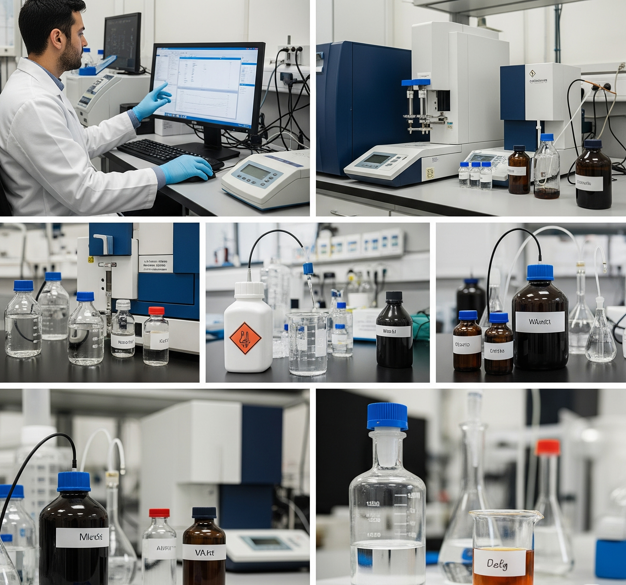 Analyse et caractérisation de déchets en laboratoire